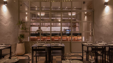 Interior of Burdo restaurant, Buenos Aires, Argentina.