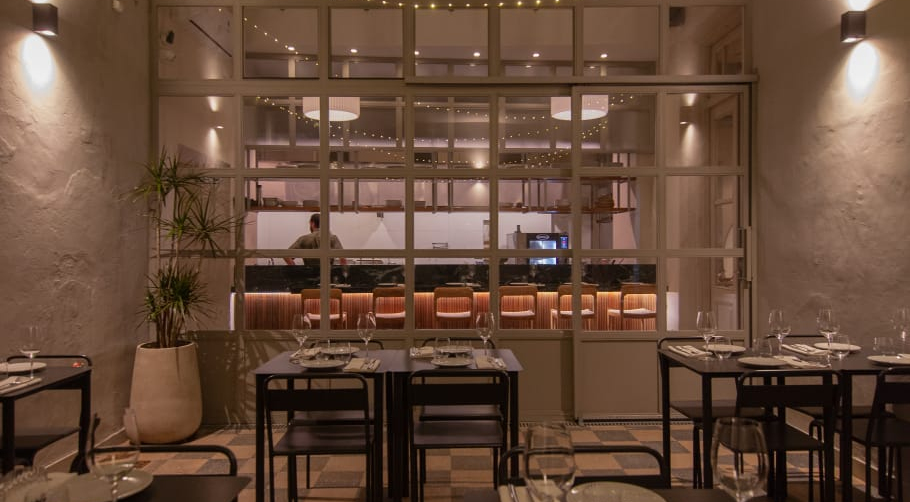 Interior of Burdo restaurant, Buenos Aires, Argentina.
