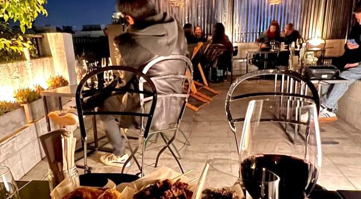 Rooftop of Overo Bar de Copas, Buenos Aires, Argentina.