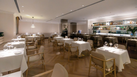Interior of restaurant Presencia, Buenos Aires, Argentina.
