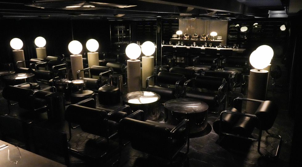 Interior of wine bar Pro.Vin.Cia, Buenos Aires, Argentina.