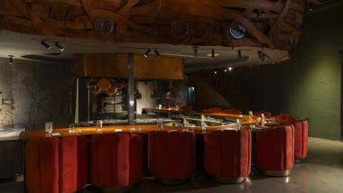 Interior of restaurant Trescha, Buenos Aires, Argentina.