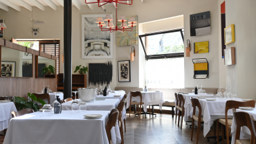 Interior of Rafael Restaurante, Lima, Peru.