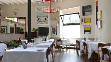 Interior of Rafael Restaurante, Lima, Peru.