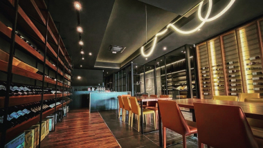 Wine Lab, a wine bar in Kuching, Malaysia.