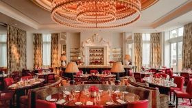 Interior of Los Fuegos by Francis Mallman, Miami Beach, Florida, USA.