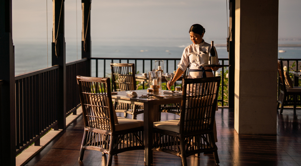 Rumari, a restaurant in Bali, Indonesia.