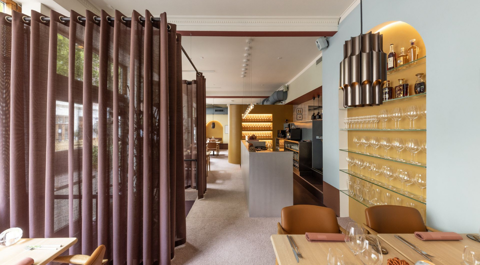 Interior of Restaurant Opulent, Aarhus, Denmark.