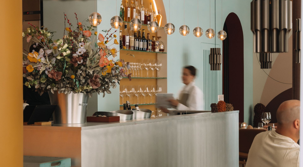 Interior of Restaurant Opulent, Aarhus, Denmark.