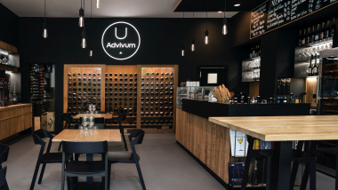 Advivum Wine Bar, a wine bar in Prague, Czech Republic.