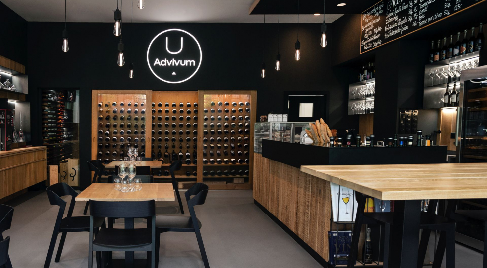 Advivum Wine Bar, a wine bar in Prague, Czech Republic.