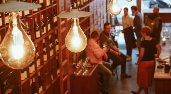 Merlot D'Or Wine Bar, a wine bar in Prague, Czech Republic.