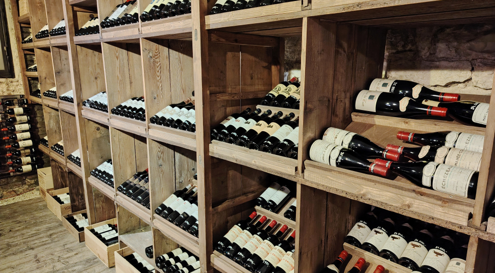Merlot D'Or Wine Bar, a wine bar in Prague, Czech Republic.