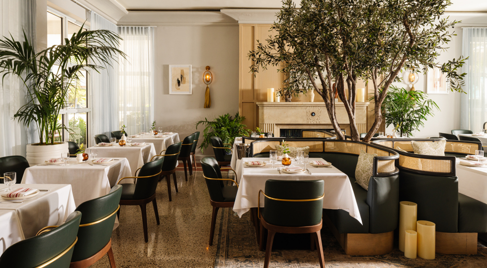 Laurel, a restaurant in Miami Beach, USA.