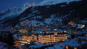 Mont Cervin Palace, a hotel in Zermatt, Switzerland.