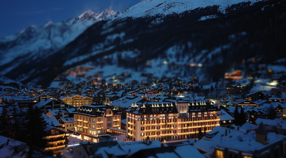 Mont Cervin Palace, a hotel in Zermatt, Switzerland.