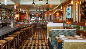 Cafe Chelsea, a restaurant in New York City, USA.