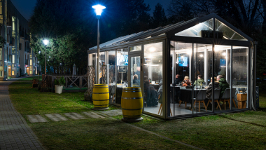 Wine Garden Marina, a wine bar in Warsaw, Poland.