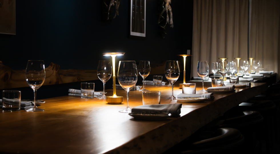 Cork and Flame, a restaurant in Evans, USA.