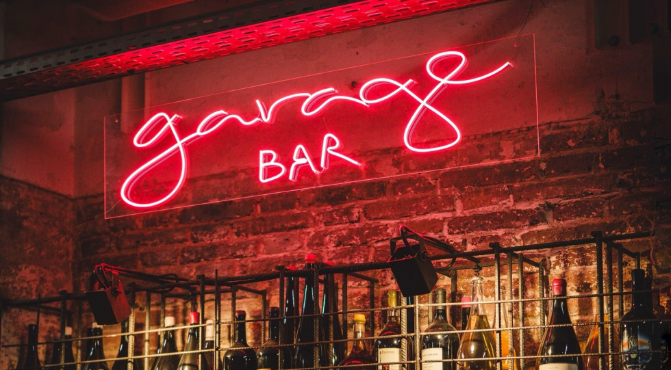Garage Bar, a wine bar in Barcelona, Spain.