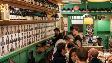 Bodega Solera, a wine bar in Barcelona, Spain.