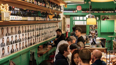 Bodega Solera, a wine bar in Barcelona, Spain.