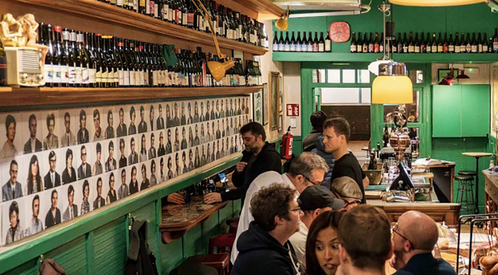 Bodega Solera, a wine bar in Barcelona, Spain.