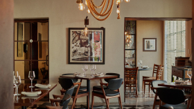 Enoteca Oliva, a wine bar in Mérida, Mexico.