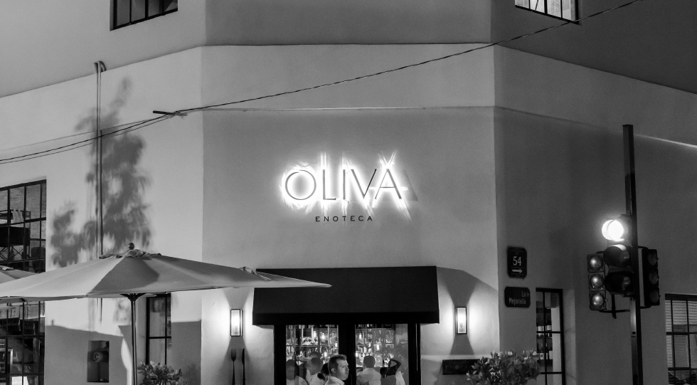 Enoteca Oliva, a wine bar in Mérida, Mexico.