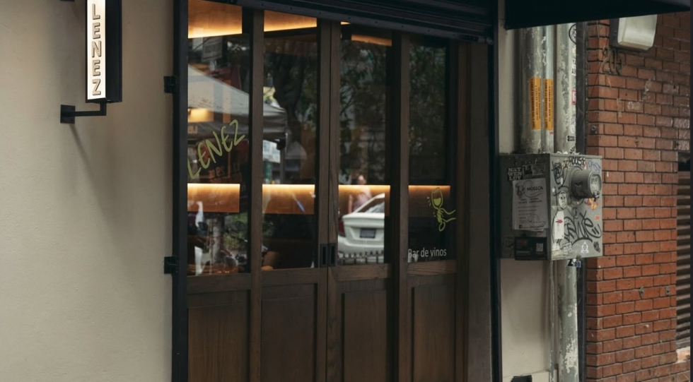 Lenez, a wine bar in Mexico City, Mexico.