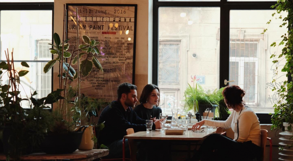 FARM, a restaurant, wine bar in Tbilisi, Georgia.