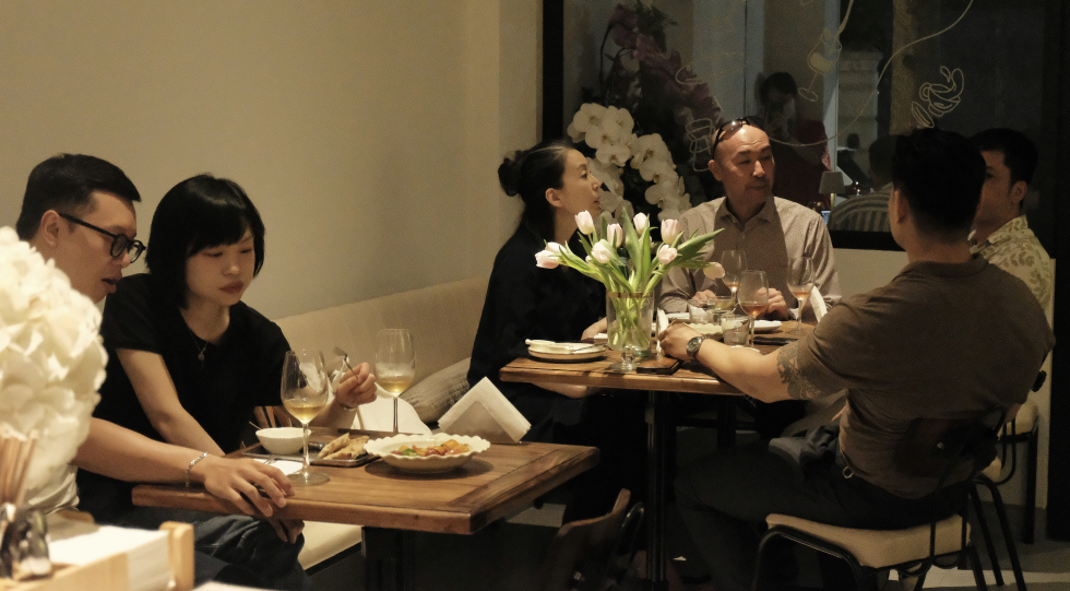 Bouchon Wine Corner, a wine bar in Hanoi, Vietnam.