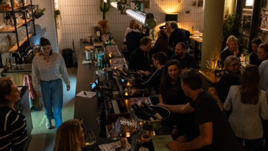 Bouzy Prinsestraat, a wine bar in The Hague, Netherlands.