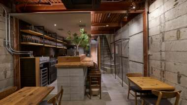 Interior of Fujimaru higashi-shinsaibashi, Osaka, Japan.
