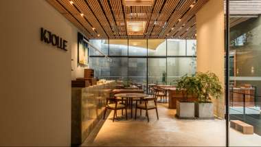 Interior of restaurant Kjolle, Lima, Peru.