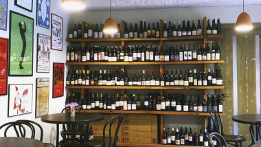 Poliphonia, a wine bar in Tbilisi, Georgia.