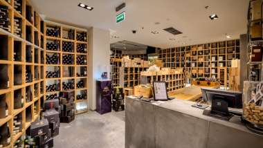 Vinoteka 13, a wine bar in Warsaw, Poland.