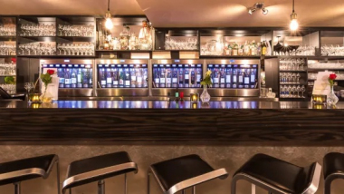 Bubbles & Wines, a wine bar in Amsterdam, Netherlands.