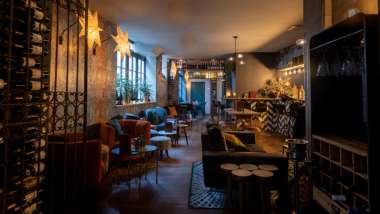 Shiraz Jardins des Vins, a wine bar in Amsterdam, Netherlands.