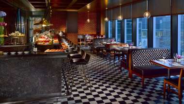Jing'an Shangri La 1515 West Chophouse & Bar, a restaurant and hotel in Shanghai, Greater China.