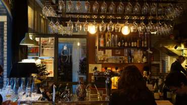 Glou Glou, a wine bar in Amsterdam, Netherlands.