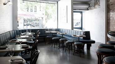 Interior of Café Paci, Sydney, Australia.