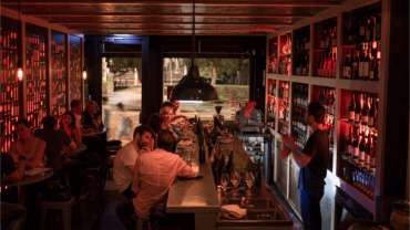 The Wine Library, a wine bar in Sydney, Australia.