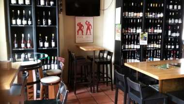 Le Goupil, a wine bar in Ribeauvillé, France.
