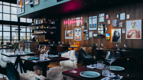 The interior of Fotografiska Tallinn, a restaurant and wine bar in Estonia.