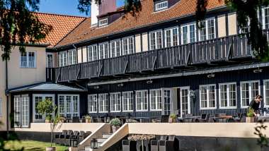 Molskroen, a restaurant and hotel in Ebeltoft, Denmark.