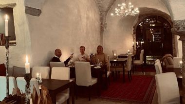 Volare, a wine bar in Visby, Sweden.
